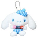 シナモロール ぬいぐるみ ミニぬいぐるみボールチェーン ギンガムデニム サンリオ ナカジマ プレゼント キャラクター グッズ シネマコレクション