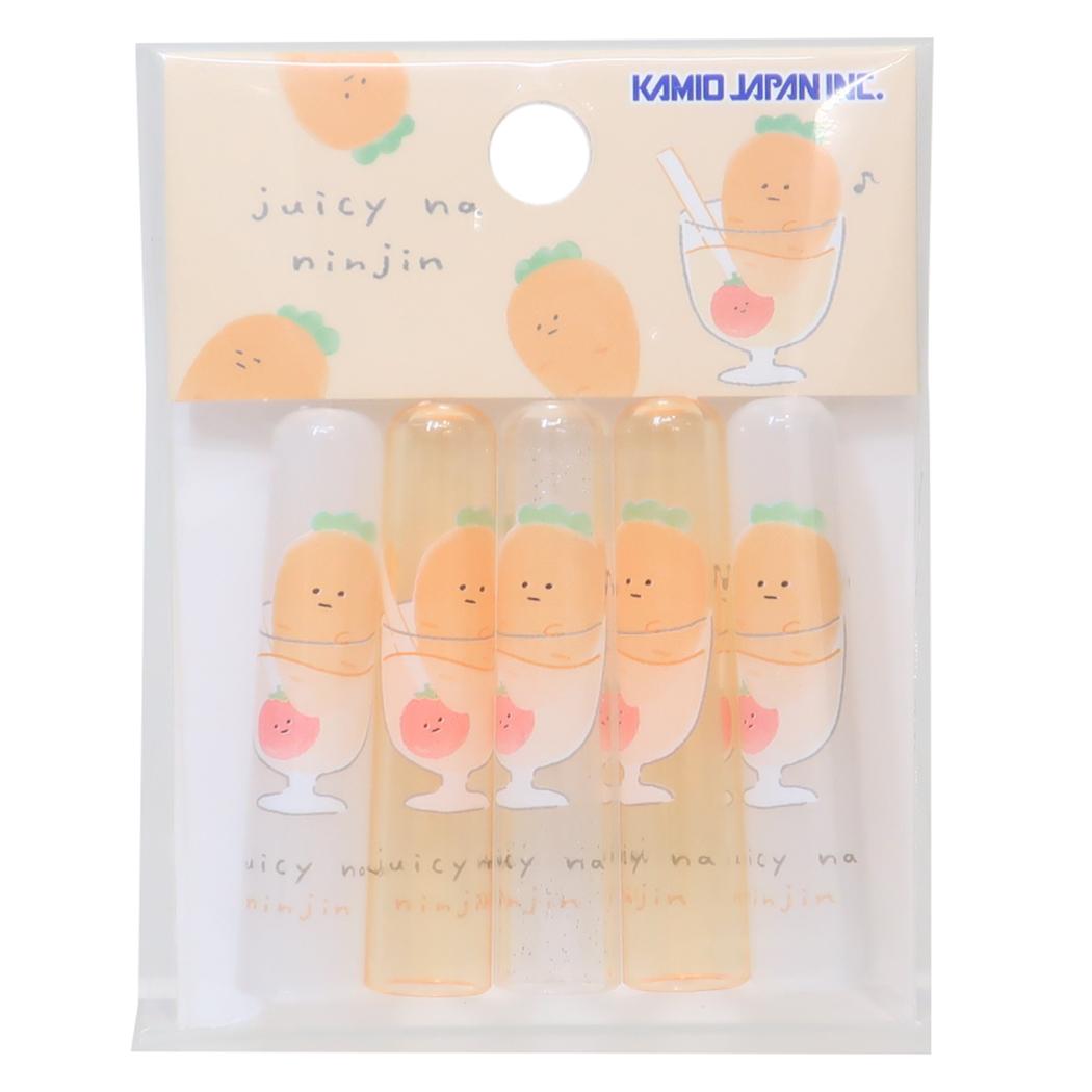 ジューシーなにんじんとなかまたち 鉛筆カバー 鉛筆キャップ にんじん カミオジャパン 新学期準備文具 キャラクター グッズ メール便可 シネマコレクションのサムネイル