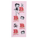 ベティブープ フェイスタオル プリントロングタオル B.betty BETTY BOOP 林タオル 新生活雑貨 キャラクター グッズ メール便可 シネマコレクシ...