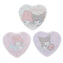 マイメロディ&クロミ 缶バッジ ハートカンバッジ3個セット エンジェル サンリオ ワタナベ コレクション雑貨 キャラクター グッズ メール便可 シネマコレクショ...