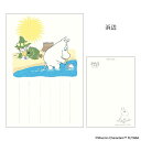 ムーミン POSTCARD 季節のムーミンはがき 1枚入り 夏 浜辺 北欧 フタバ ポストカード キャラクター グッズ メール便可 シネマコレクション