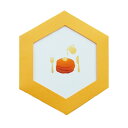 ROKKAKU CARD グリーティングカード メッセージカード ごほうびスイーツ パンケーキ フタバ 箔押し カード&封筒 グッズ メール便可 シネマコレクシ...