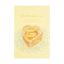 ROKKAKU Birthday Card POSTCARD バースデーカード 1枚入り ケーキ イエロー フタバ 箔押し 誕生日 メッセージカード グリーティ...
