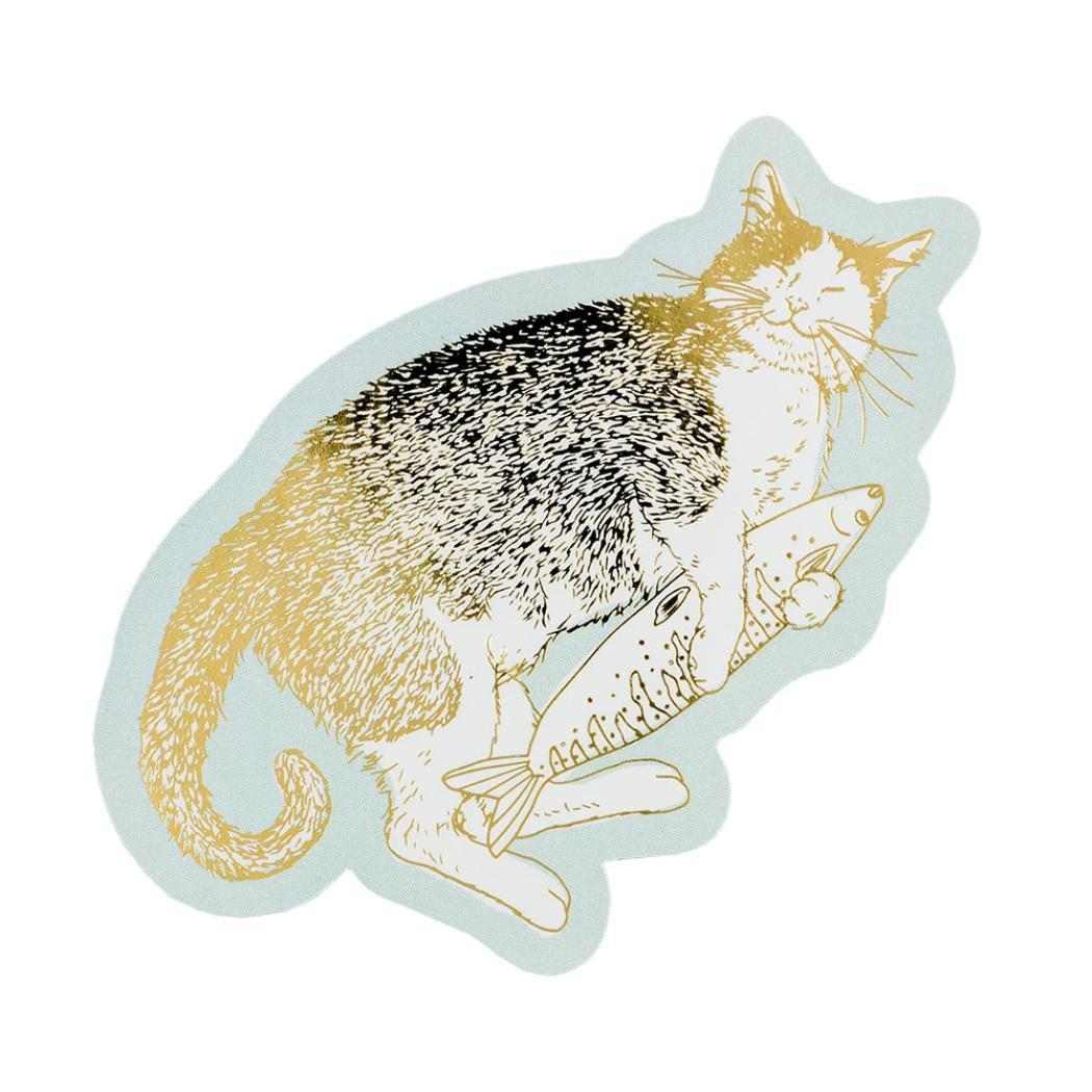 ROKKAKU x 365Cat Art ダイカットステッカー ステッカー Cat Art Collection happiness ねこ フタバ ネ..