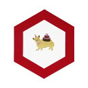 ROKKAKU CARD グリーティングカード メッセージカード DOG'S Party コーギー いぬ フタバ イヌ 箔押し カード&封筒 グッズ メール便可...