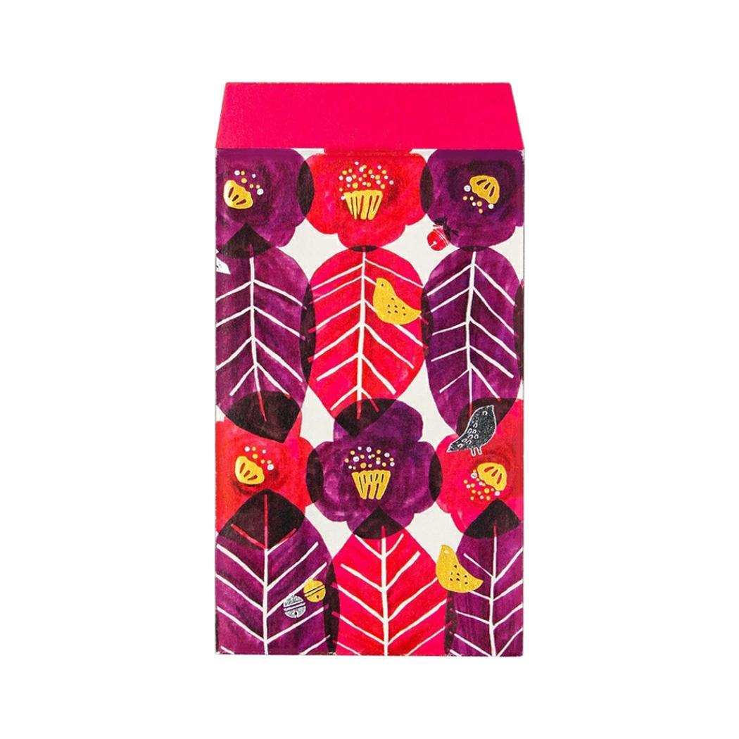 ROKKAKU x misuzu uta みすゞうた ポチ袋 ぽち袋 2枚入り 郵便局の椿 フタバ 箔押し 金子みすゞ お年玉..