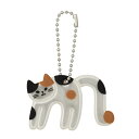 Cat's initial ネコのイニシャルシリーズ キーリング 猫のイニシャルキーリング M ねこ デコレ 反射板 キーホルダー かわいい グッズ メール便可...