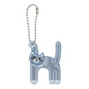 Cat's initial ネコのイニシャルシリーズ キーリング 猫のイニシャルキーリング H ねこ デコレ 反射板 キーホルダー かわいい グッズ メール便可...