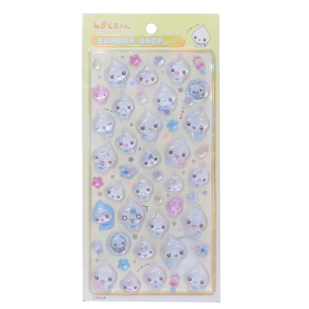 しずくちゃん シールシート ボンボンドロップシール みるみるちゃん クーリア デコレーション デコシール キャラクター グッズ メール便可 シネマコレクションのサムネイル