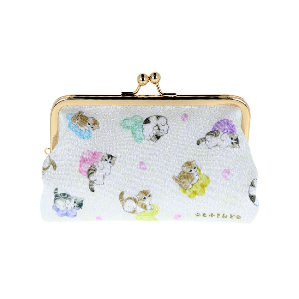 モフサンド コスメポーチ がま口ポーチ 和三盆 mofusand サンスター文具 小物入れ キャラクター グッズ..