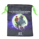 E.T. 巾着袋 リボン巾着 サークル BK スモールプラネット 小物入れ 映画キャラクター グッズ メール便可 シネマコレクション