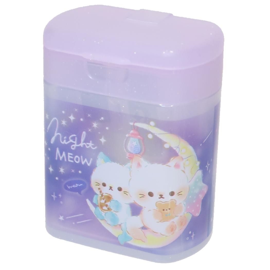 【12月は毎日ポイント10倍！】ナイトミャウ 鉛筆削り 2WAYシャープナー ムーン クーリア 新学期準備 か..