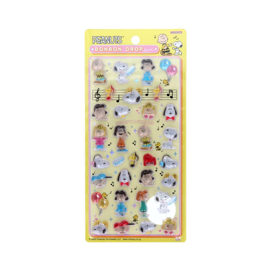 スヌーピー シールシート ボンボンドロップシール スヌーピー＆フレンズ ピーナッツ サンスター文具 デコシール 手帳 お手紙 キャラクター グッズ メール便可 シネマコレクションのサムネイル