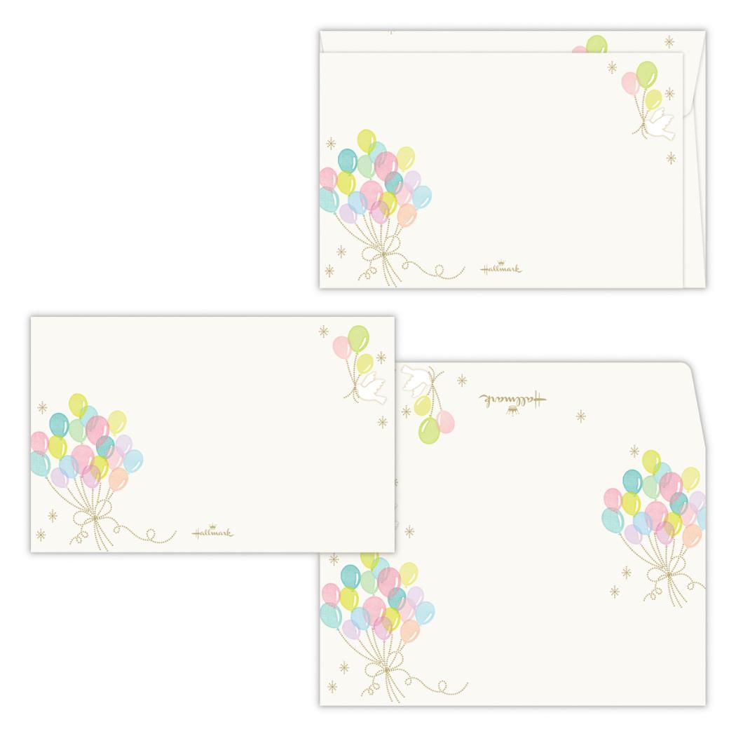 【12月は毎日ポイント10倍!】メッセージカード ミニメッセージカードセット 4枚セット セット風船と鳥 日本ホールマーク カード&封筒 多目的 かわいい グッ...