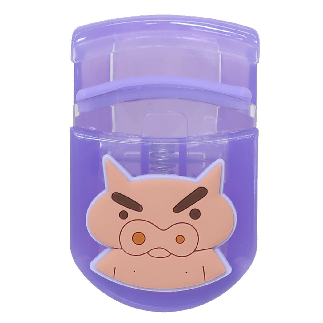 クレヨンしんちゃん コスメ雑貨 マスコット付きアイラッシュカーラー パープル アイプランニング メイ..