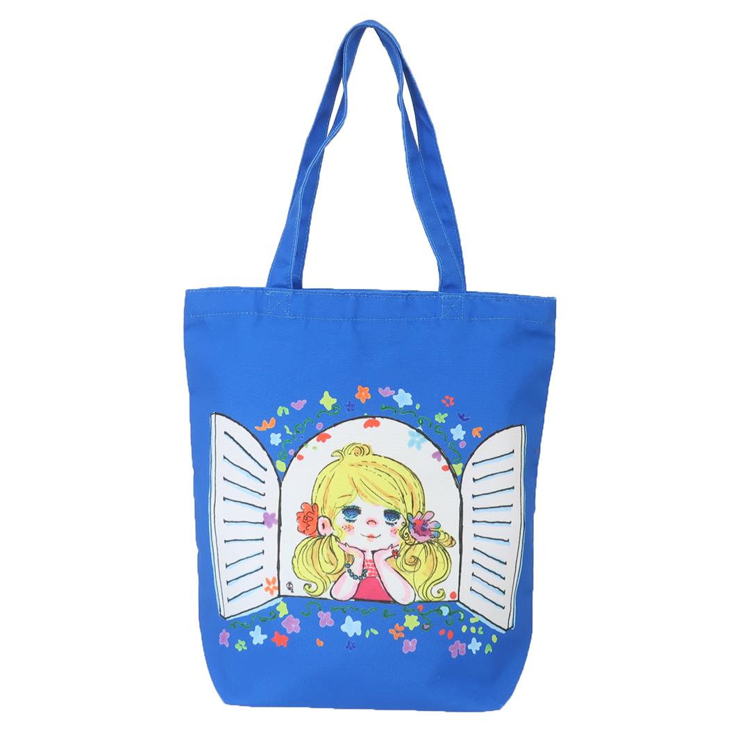 【最大1000円OFFクーポン！】水森亜土 手提げかばん カラートートバッグ マド ワタナベ プレゼント キャラクター グッズ シネマコレクション