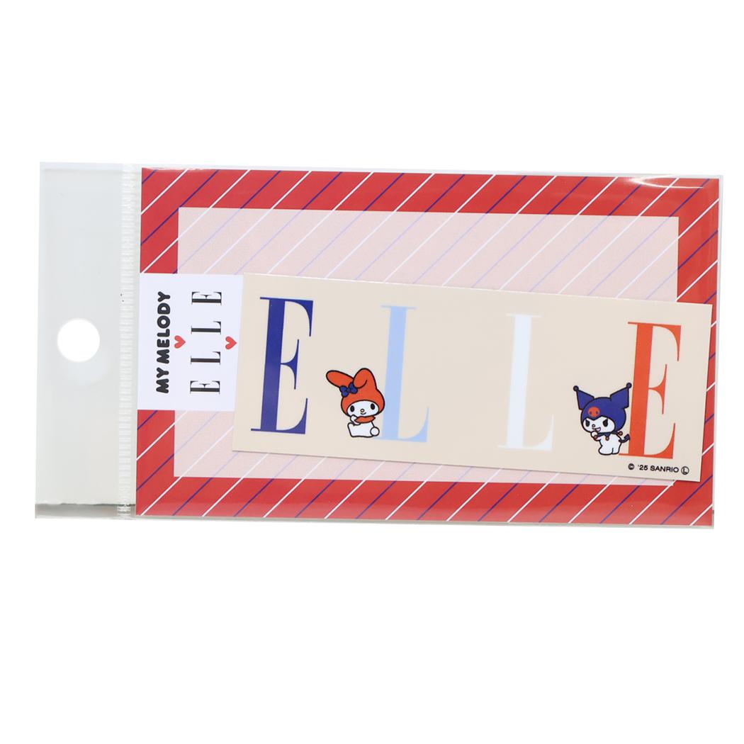ELLExマイメロディ＆クロミ ダイカットシール ダイカットステッカー ロゴアート サンリオ ゼネラルステッカー デコシール 耐水耐光 キャラクター グッズ メール便可 シネマコレクション