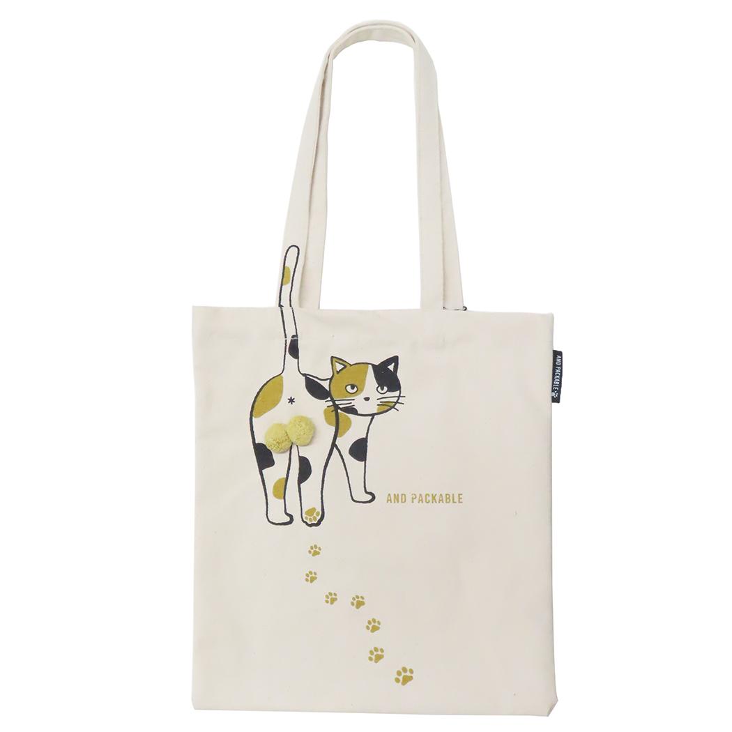 AND PACKABLE トートバッグ ニャンタマトートバッグ TB カリコ NT テクノプライム 手提げかばん かわいい グッズ メール便可 シネマコレクション