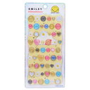 スマイリーフェイス シールシート プチドロップステッカー Smiley Face カミオジャパン 手帳デコ デコシール キャラクター グッズ メール便可 シネマ...