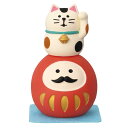 concombre まったり合格祈願 マスコット 猫のせだるま 赤 デコレ ギフト雑貨 プレゼント かわいい 学生 中学生 高校生 受験生 グッズ シネマコレクション
