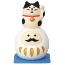 concombre まったり合格祈願 マスコット 猫のせだるま 白 デコレ ギフト雑貨 プレゼント かわいい 学生 中学生 高校生 受験生 グッズ シネマコレクション
