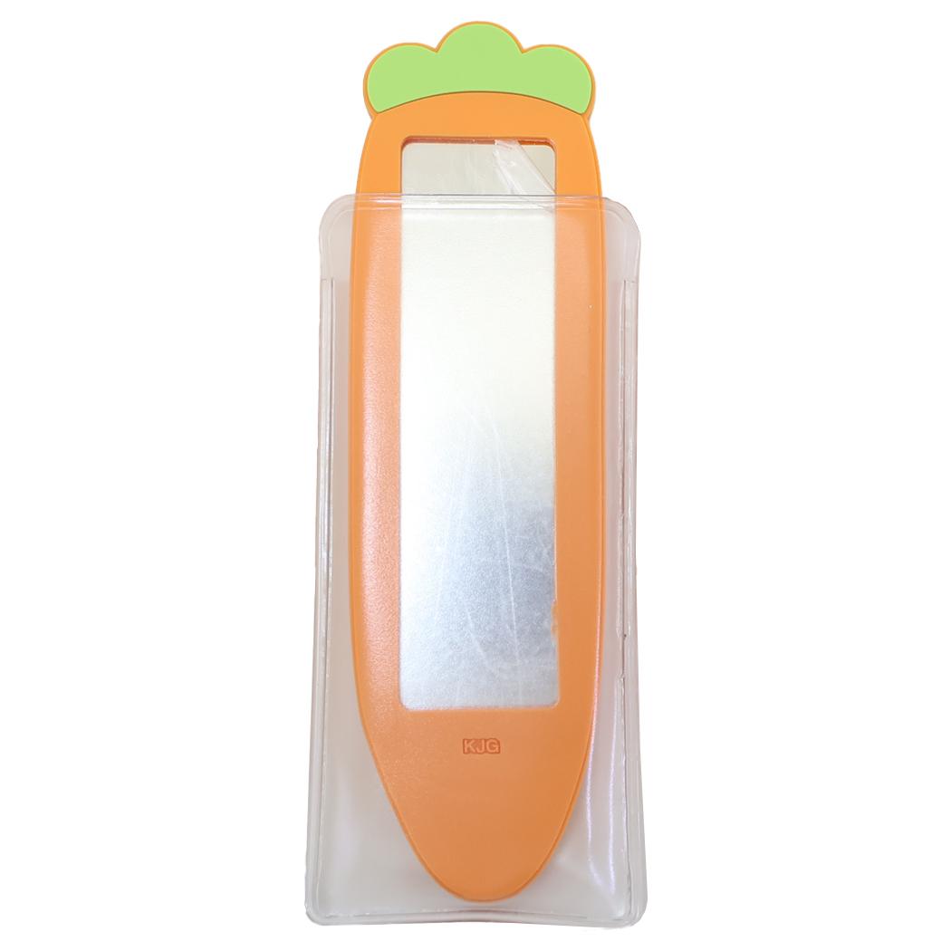 手鏡 スリムラバーミラー にんじん カミオジャパン コンパクト かわいい グッズ メール便可 シネマコレクション