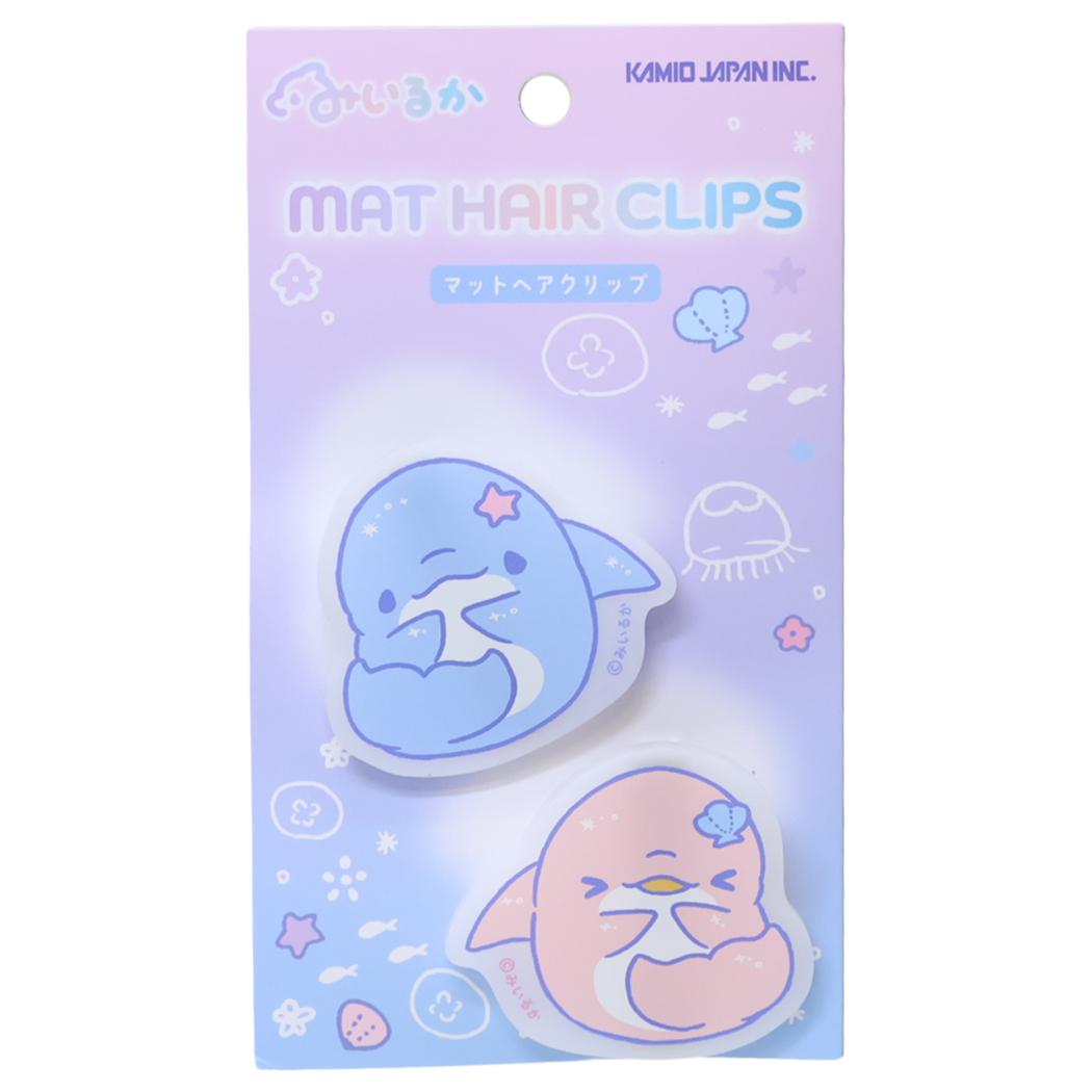 ゆるいるか ヘアアクセ マットヘアクリップ カミオジャパン 前髪クリップ かわいい グッズ メール便可 シネマコレクション