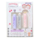 鉛筆キャップ ひょっこりとびだすキャップ 3本セット もぐにゃん チェリー カミオジャパン 新学期準備文具 かわいい グッズ メール便可 シネマコレクション