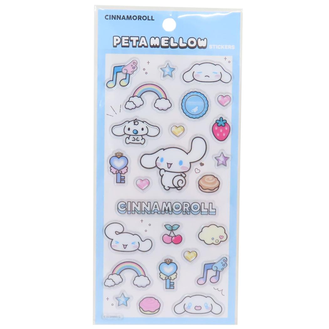 シナモロール シールシート ペタメロウステッカーズ ペタペタステッカーズ サンリオ ティーズファクトリー デコレーション キャラクター グッズ メール便可 シネマコレクションのサムネイル