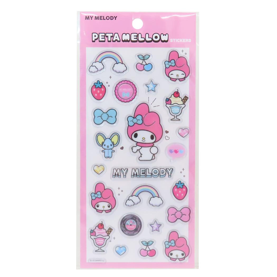 マイメロディ シールシート ペタメロウステッカーズ ペタペタステッカーズ サンリオ ティーズファクトリー デコレーション キャラクター グッズ メール便可 シネマコレクションのサムネイル