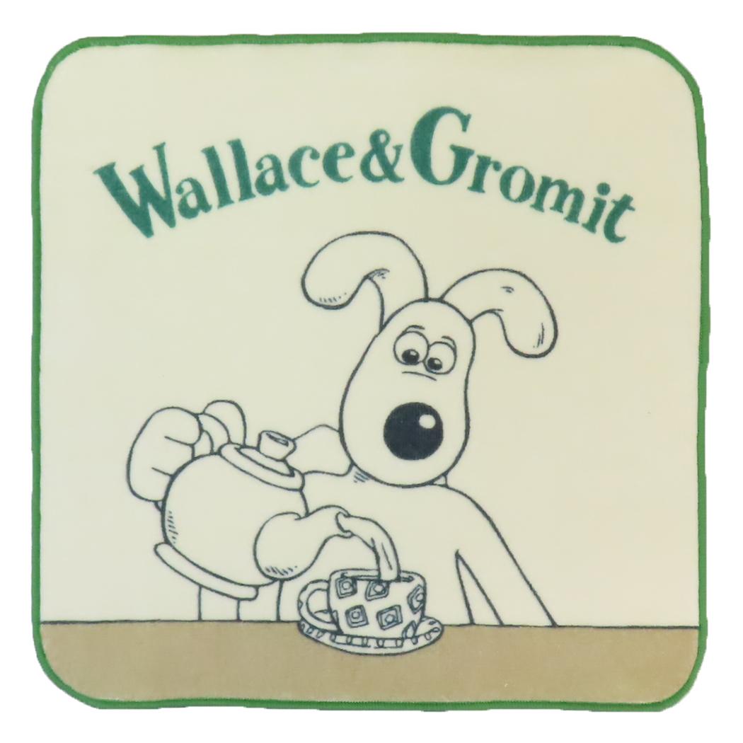 ウォレスとグルミット ミニタオル インクジェットプリントハンカチタオル ティータイム 林タオル 汗拭きタオル キャラクター グッズ メール便可 シネマコレクション