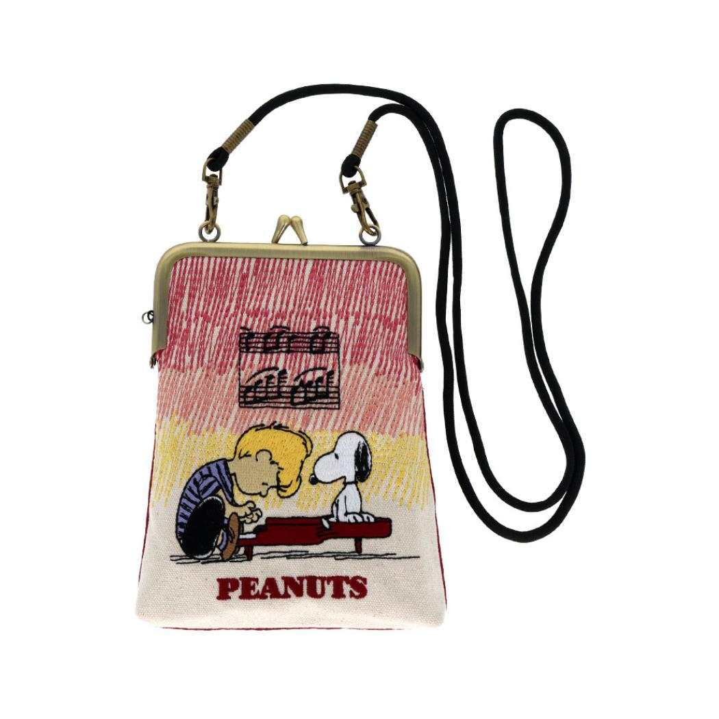 【12月は毎日ポイント10倍！】スヌーピー ペンケース 畳刺繍縦型ペンポーチ がま口 New Life Collectio..