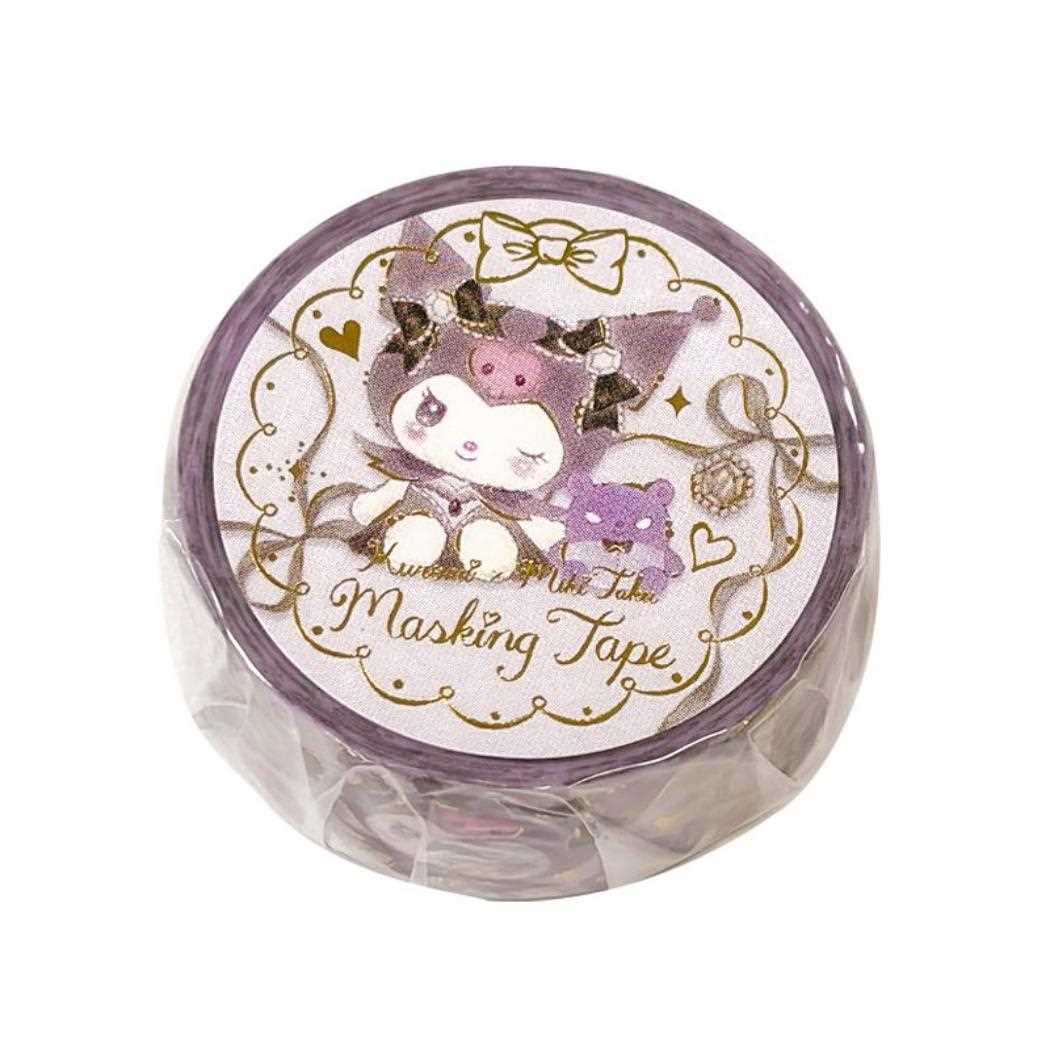 【12月は毎日ポイント10倍!】サンリオキャラクターズxたけいみき マスキングテープ 18mmマステ ブラックスワン クロミ サンリオ クローズピン 手帳デコ ...