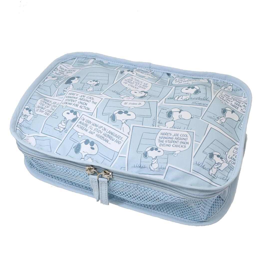 スヌーピー トラベルポーチ 収納ポーチ S コミックトラベル BL ピーナッツ マリモクラフト 旅行 整理 ..