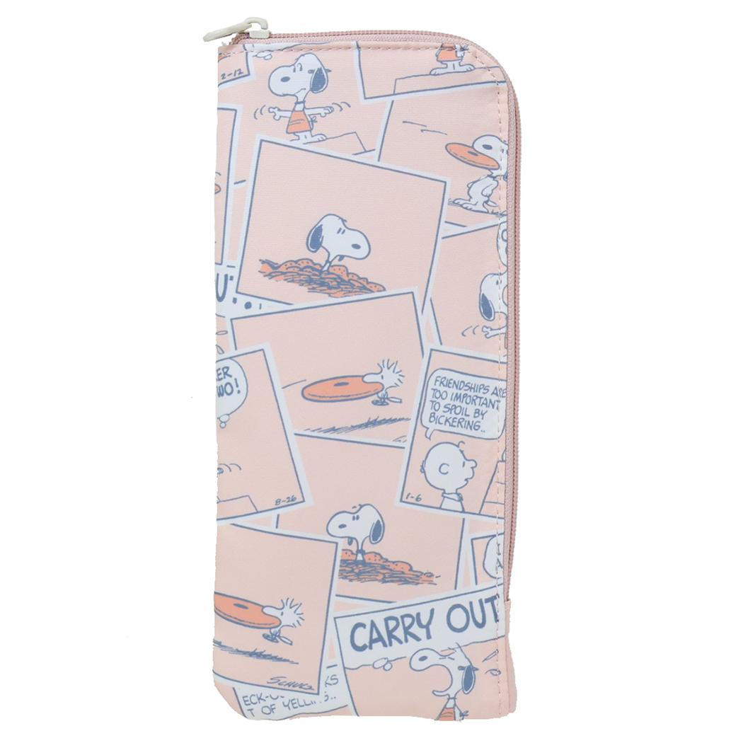スヌーピー トラベルポーチ 耐熱ポーチ S コミックトラベル PK ピーナッツ マリモクラフト ヘアアイロ..