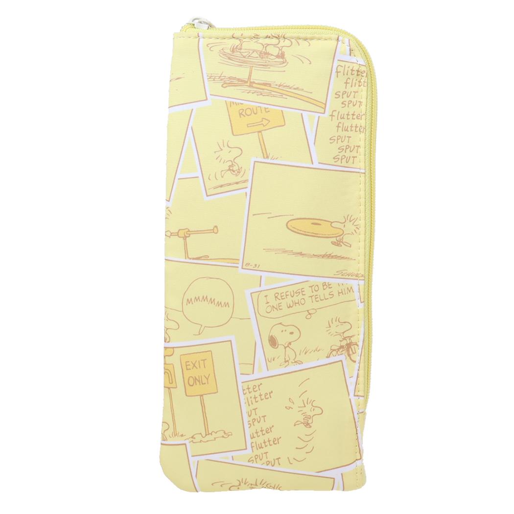 スヌーピー トラベルポーチ 耐熱ポーチ S コミックトラベル YE ピーナッツ マリモクラフト ヘアアイロ..