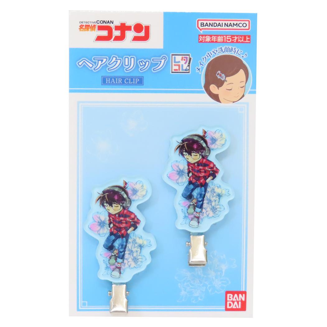 名探偵コナン ヘアアクセ ヘアクリップ レタコレ 江戸川コナン 少年サンデー バンダイ 前髪クリップ ア..