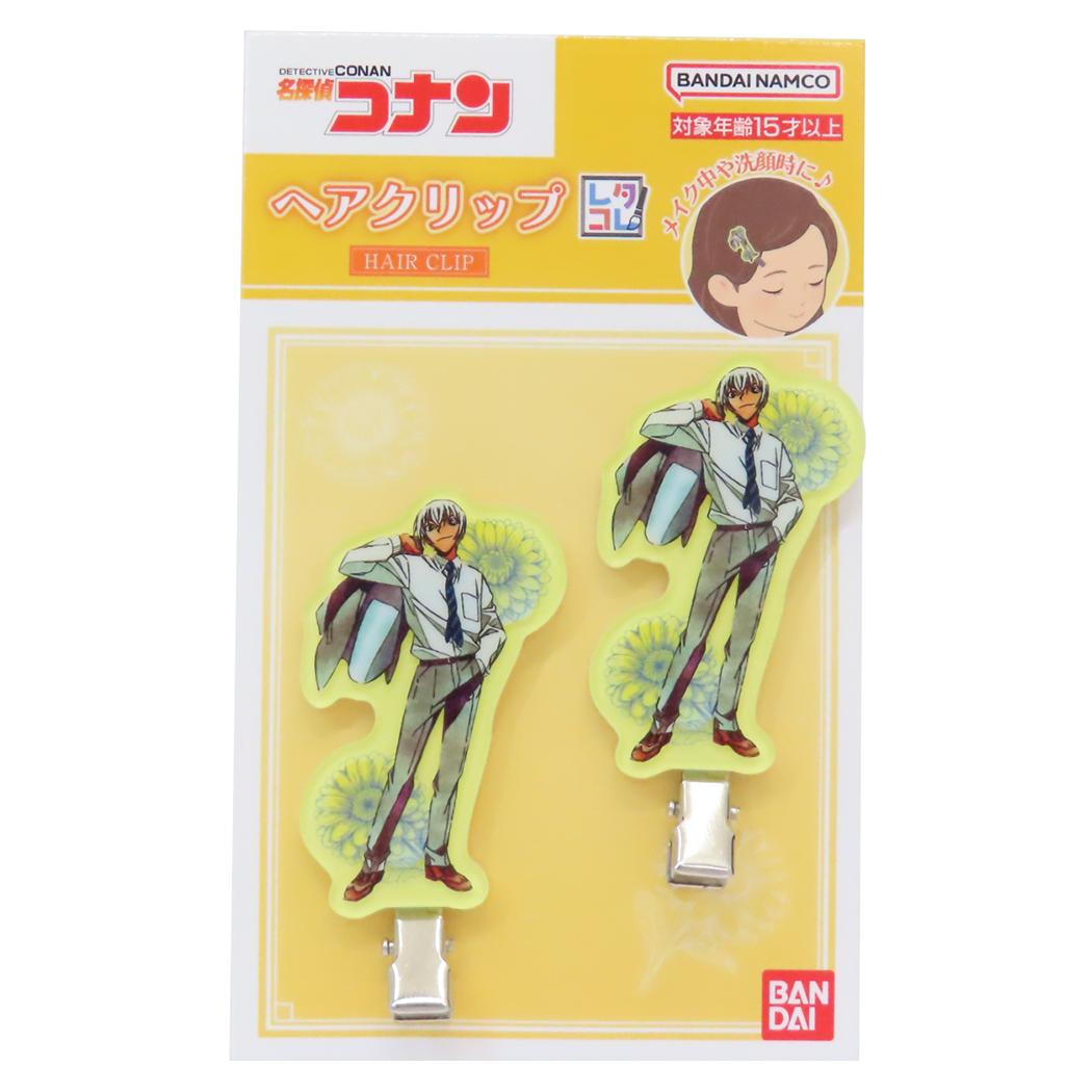 名探偵コナン ヘアアクセ ヘアクリップ レタコレ 安室透 少年サンデー バンダイ 前髪クリップ アニメキ..