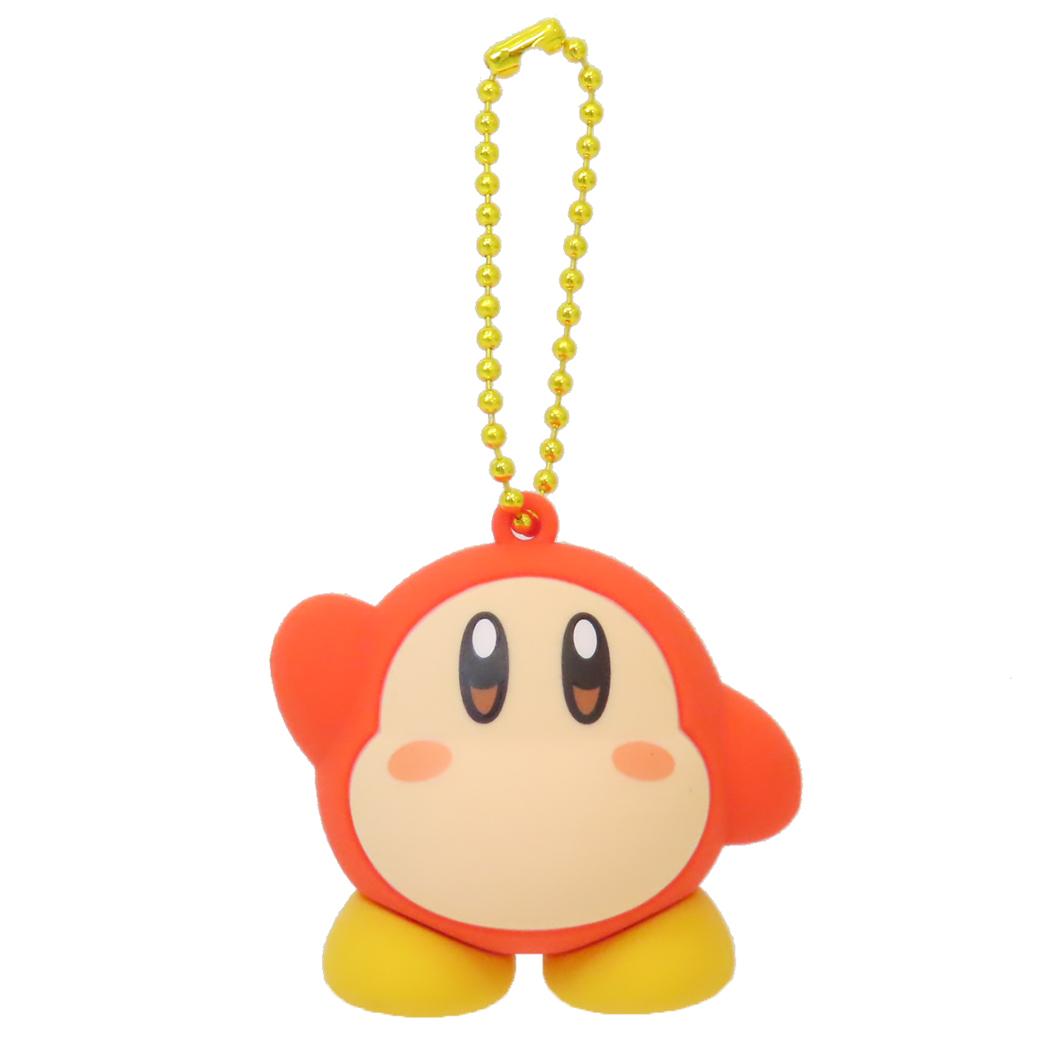 [Up to 1000 Yen OFF Coupon!] Kirby Ball Chain キーホルダー Puffy Rubber Mascot Waddle Dee - SK Japan - Gift - Character Goods - Cinema Collection