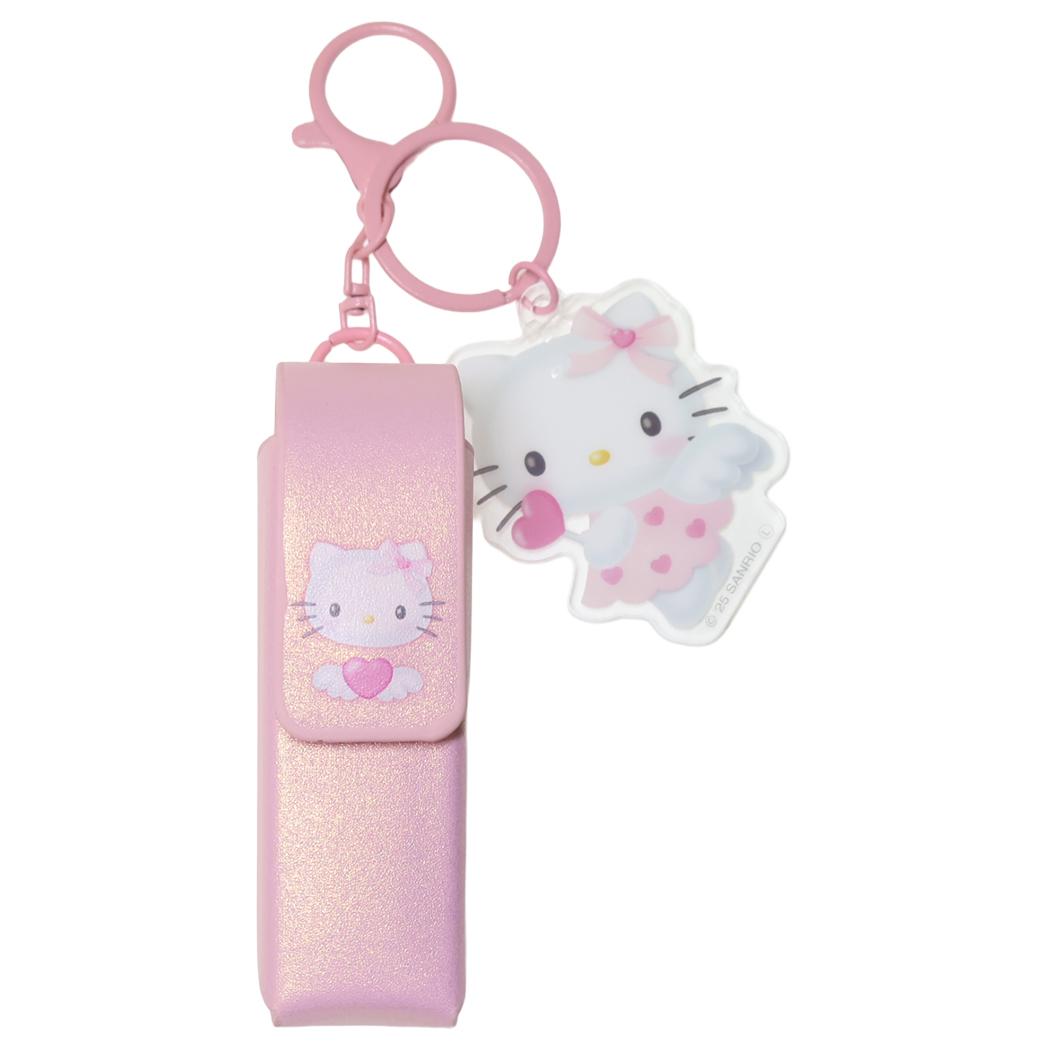 ハローキティ ミニポーチ リップケースチャーム エンジェル ピンク サンリオ サンアート リップ入れ キャラクター グッズ シネマコレクションのサムネイル