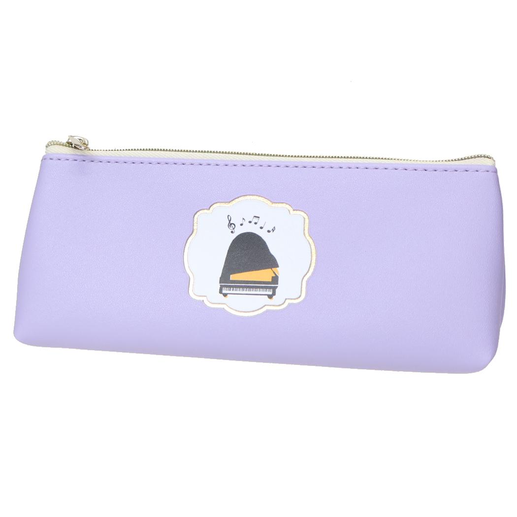 Music Ensemble ペンケース ペンポーチ ピアノ パープル Green Flash 新学期準備文具 かわいい グッズ ..