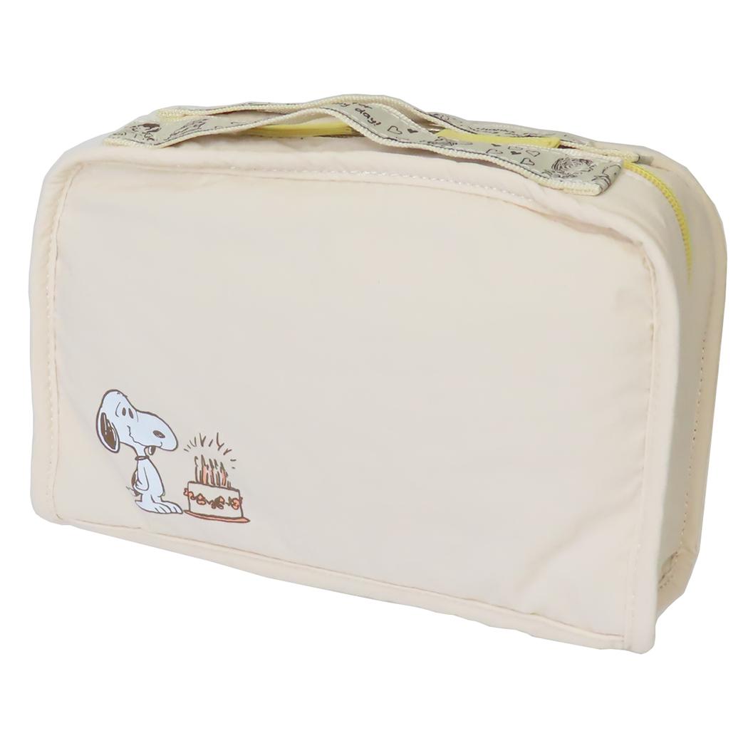 スヌーピー トラベルポーチ 仕切りたくさんポーチ IV ピーナッツ マリモクラフト 旅行 整理 キャラクタ..