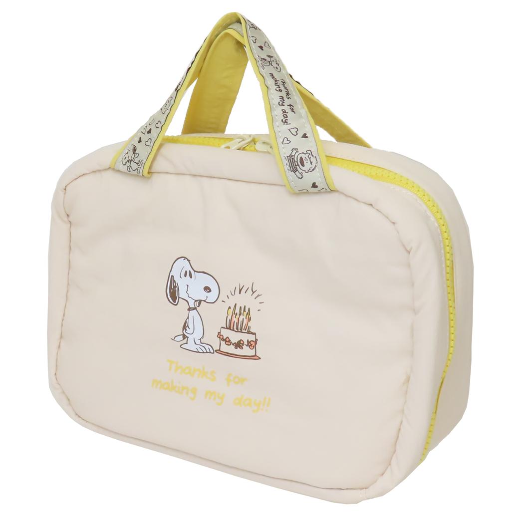 スヌーピー トラベルポーチ 2way吊り下げポーチ IV ピーナッツ マリモクラフト 小物入れ 旅行 合宿 キ..