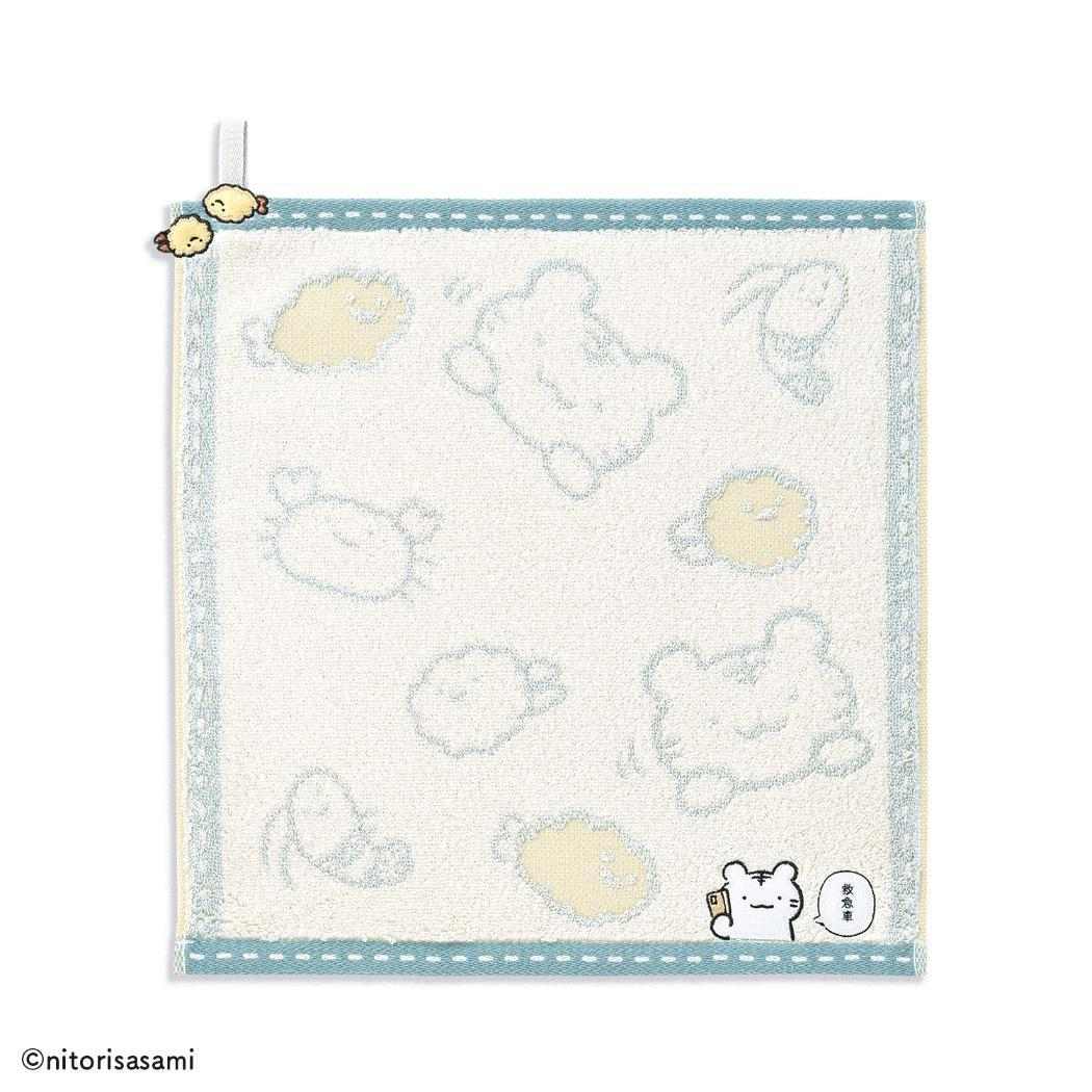 【12月は毎日ポイント10倍！】ホワイトタイガーとブラックタイガー ループタオル フルフィーコットン無..