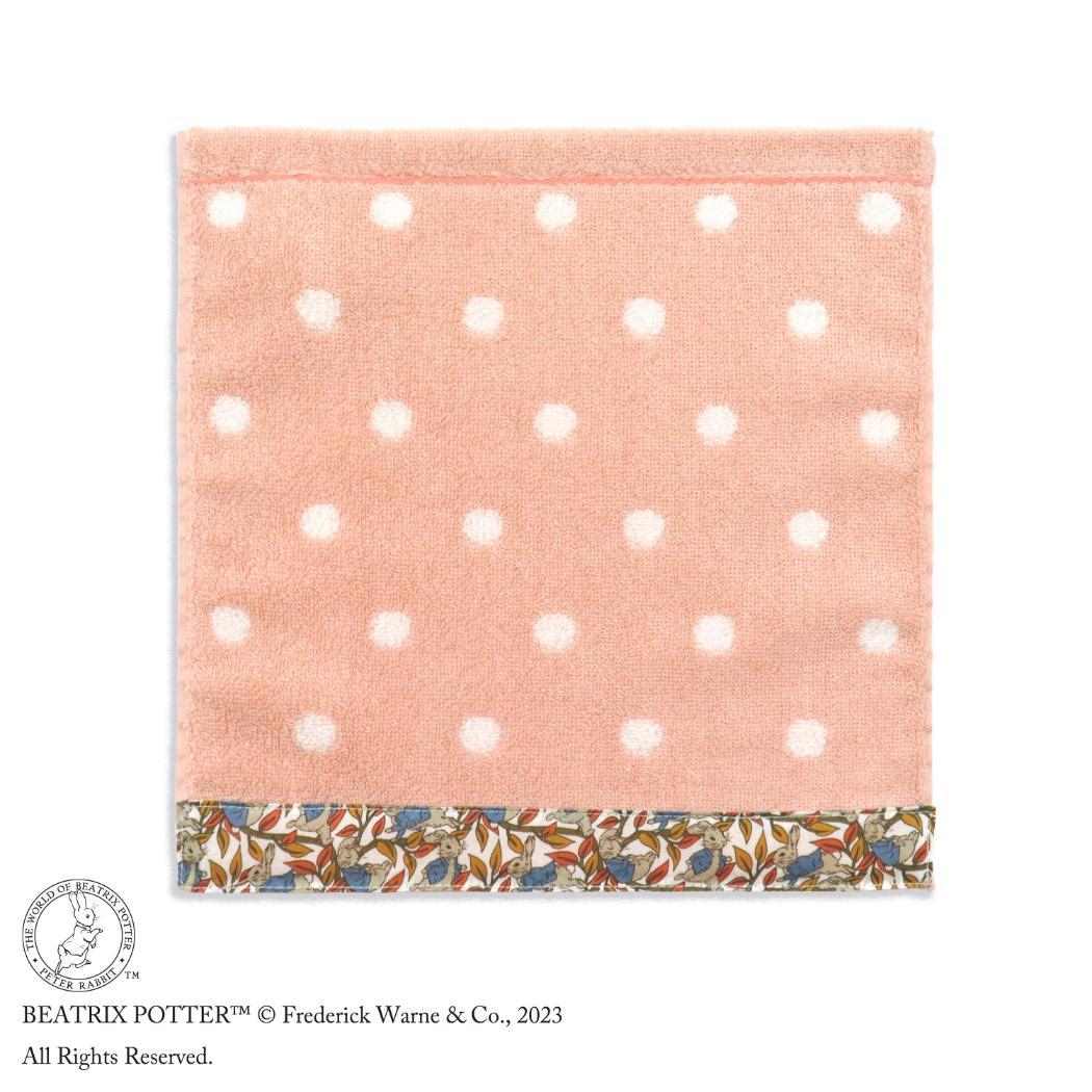 ピーターラビット ミニタオル フルフィーコットン無撚糸タオルハンカチ ピーターのしっぽ ピンク タオル美術館 プレゼント 絵本キャラクター グッズ メール便可 シネマコレクション