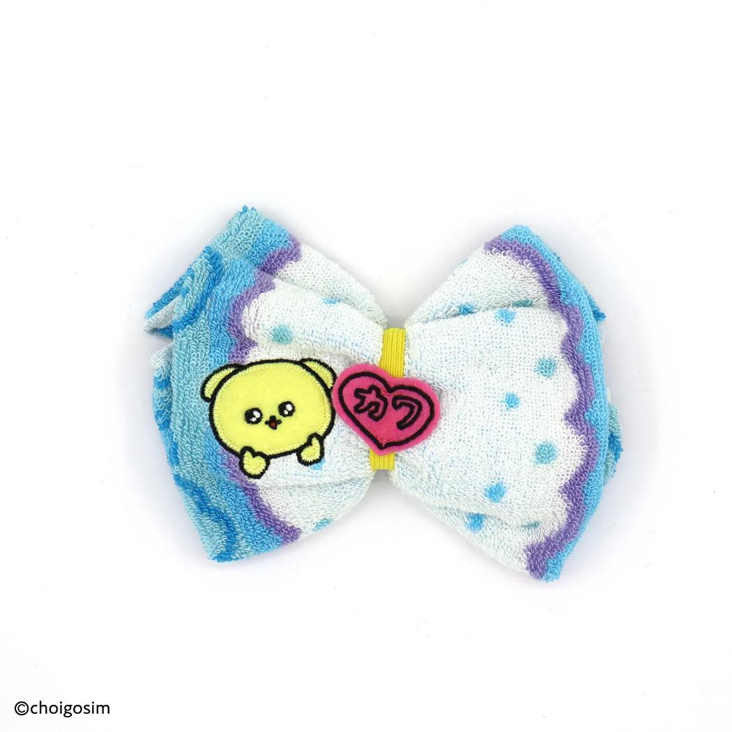 チェゴシム ミニタオル タオルハンカチ リボン ブルー タオル美術館 プレゼント キャラクター グッズ シネマコレクション