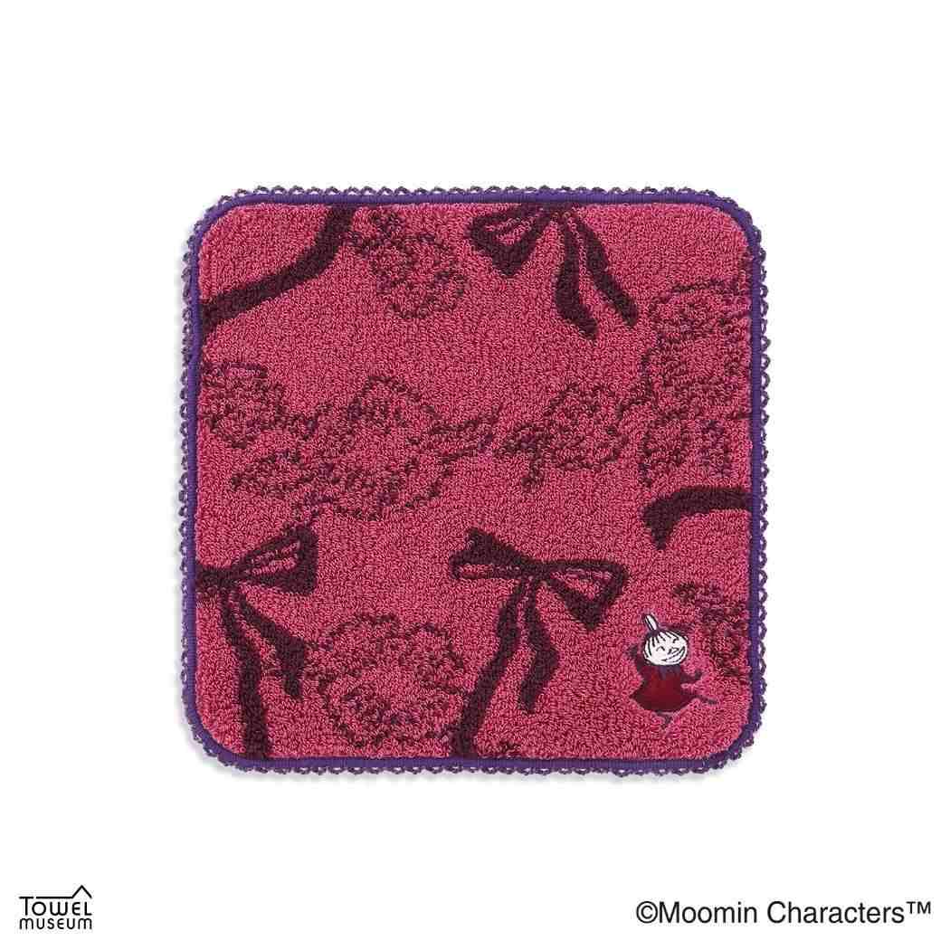 ムーミン ミニタオル フルフィーコットン タオルハンカチ パーティー リトルミイ ピンク 北欧 タオル美術館 プレゼント かわいい キャラクター グッズ メール便可 シネマコレクション