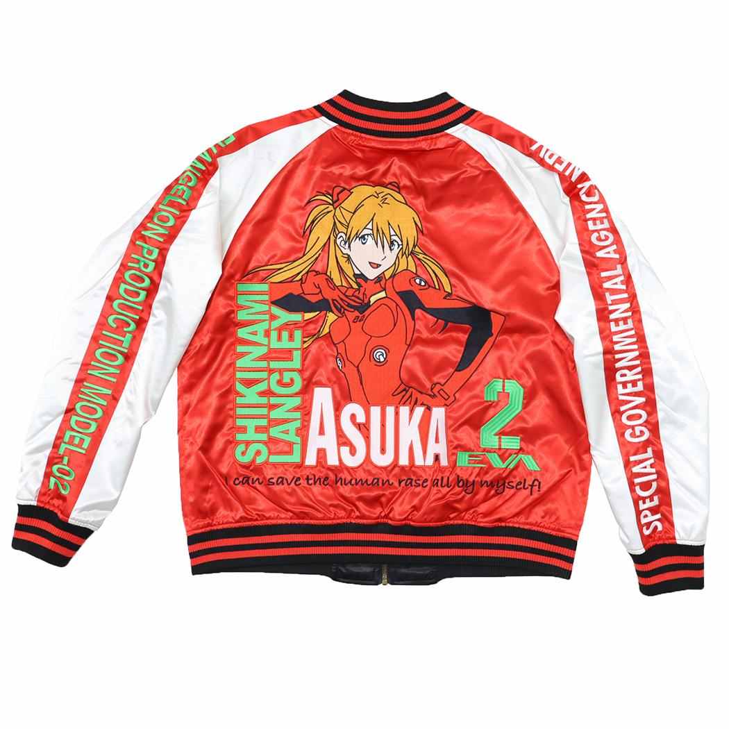 エヴァンゲリオン アウター スカジャン L 式波 アスカ ラングレー 丸眞 メンズ レディース ユニセック..
