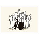 ムーミン グリーティングカード ポストカードカード 1枚入り MOUV ニョロニョロ 北欧 日本ホールマーク はがき キャラクター グッズ メール便可 シネマコレクション