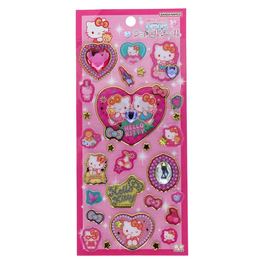 【12月は毎日ポイント10倍！】ハローキティ シールシート キラキラジュエルシール NLC ビビッドカラー New Life Collection サンリオ サンスター文具 デコレーション キャラクター グッズ メール便可 シネマコレクションのサムネイル